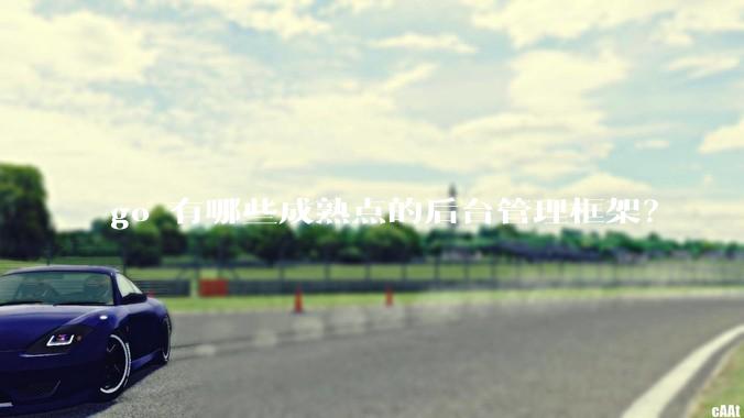 go 有哪些成熟点的后台管理框架？